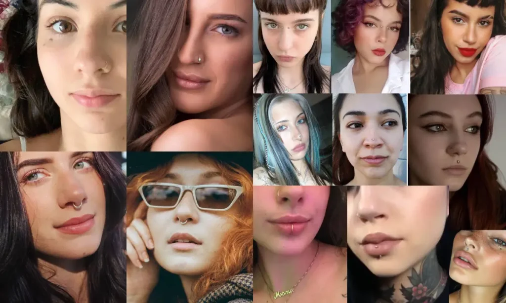 Discover 20+ bold facial piercing ideas, including nose, lip, eyebrow, septum, and medusa piercings. 